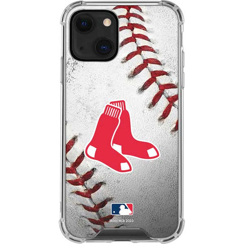 MLB Boston Red Sox Game Ball iPhone 14 Clear Case