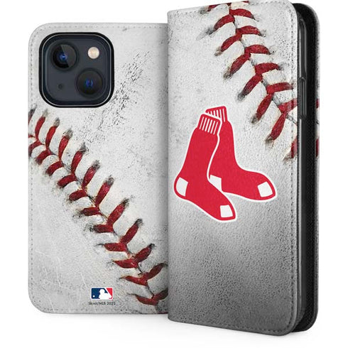 MLB Boston Red Sox Game Ball iPhone 14 Folio Case