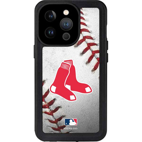 MLB Boston Red Sox Game Ball iPhone 14 Pro Waterproof Case