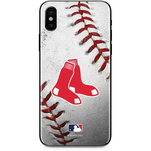 MLB Boston Red Sox Game Ball iPhone X Skin