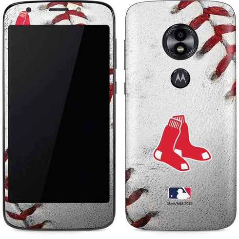 MLB Boston Red Sox Game Ball Moto E5 Play Skin
