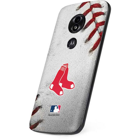 MLB Boston Red Sox Game Ball Moto E5 Play Skin