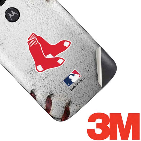 MLB Boston Red Sox Game Ball Moto E5 Play Skin