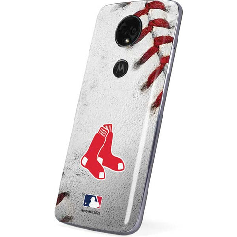 MLB Boston Red Sox Game Ball Moto E5 Plus Skin