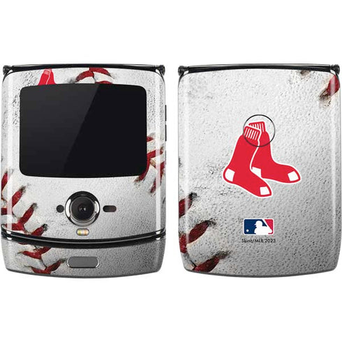 MLB Boston Red Sox Game Ball Motorola RAZR Skin