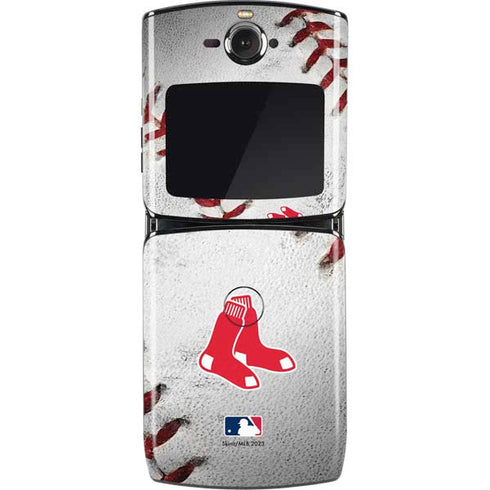 MLB Boston Red Sox Game Ball Motorola RAZR Skin