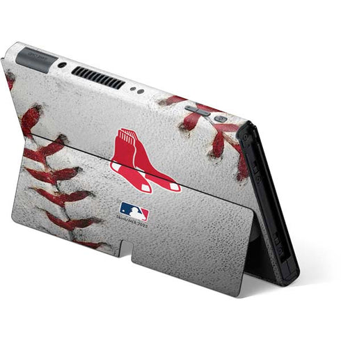 MLB Boston Red Sox Game Ball Nintendo Switch OLED (2021) Skin