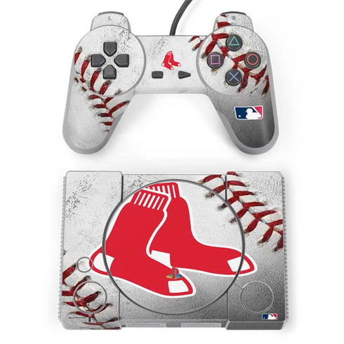 MLB Boston Red Sox Game Ball PlayStation Classic Bundle Skin