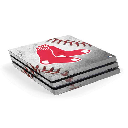 MLB Boston Red Sox Game Ball PS4 Pro Console Skin
