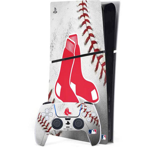 MLB Boston Red Sox Game Ball PS5 Slim Digital Edition Console Skin