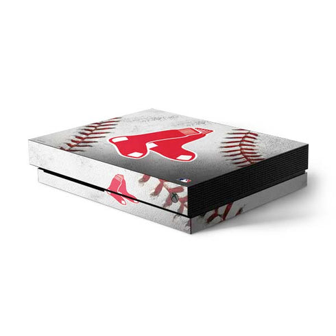MLB Boston Red Sox Game Ball Xbox One X Console Skin
