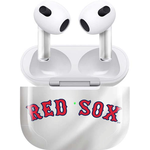 MLB Boston Red Sox Home Jersey Apple AirPods (3rd Gen 2021) Skin