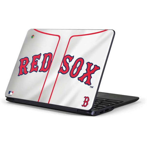 MLB Boston Red Sox Home Jersey Samsung Chromebook Skin
