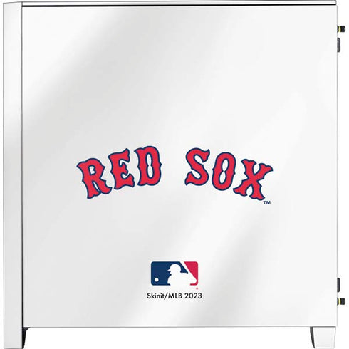 MLB Boston Red Sox Home Jersey Corsair 4000D Tempered Glass Mid-Tower ATX Case Skin