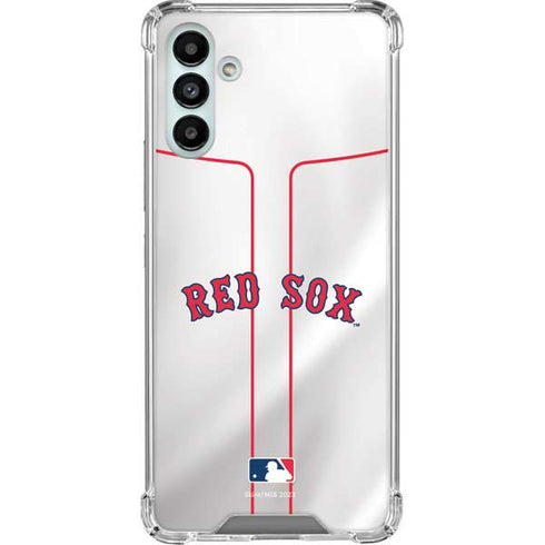 MLB Boston Red Sox Home Jersey Galaxy A13 5G Clear Case