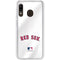 MLB Boston Red Sox Home Jersey Galaxy A20 Clear Case