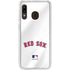 MLB Boston Red Sox Home Jersey Galaxy A20 Clear Case