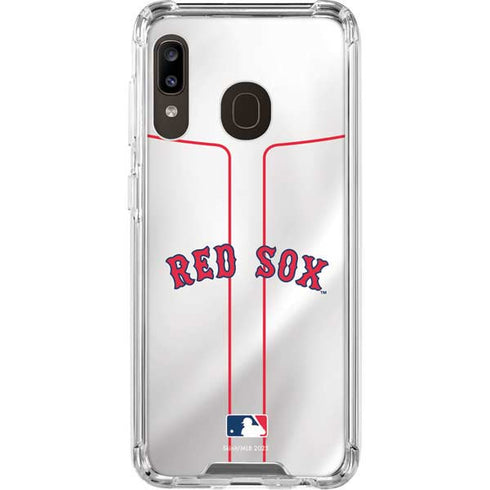 MLB Boston Red Sox Home Jersey Galaxy A30 Clear Case