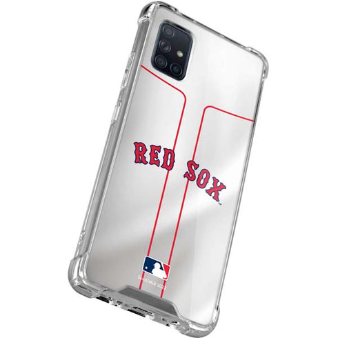 MLB Boston Red Sox Home Jersey Galaxy A51 5G Clear Case