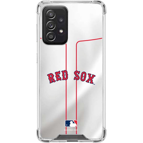 MLB Boston Red Sox Home Jersey Galaxy A52 5G Clear Case