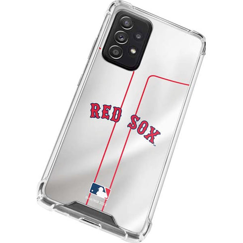 MLB Boston Red Sox Home Jersey Galaxy A52 5G Clear Case