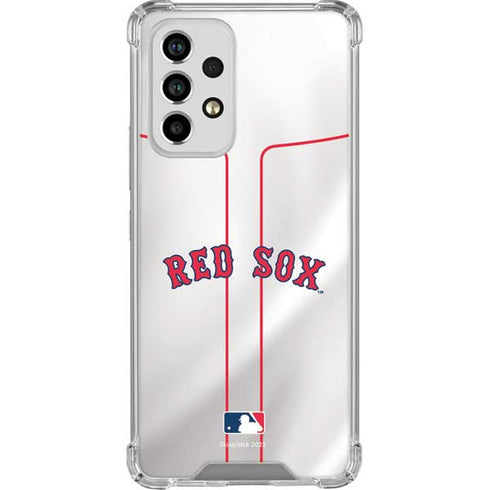 MLB Boston Red Sox Home Jersey Galaxy A53 5G Clear Case