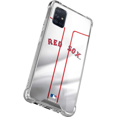 MLB Boston Red Sox Home Jersey Galaxy A71 5G Clear Case