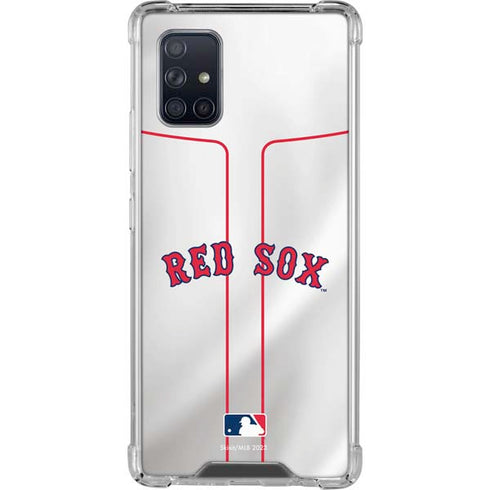 MLB Boston Red Sox Home Jersey Galaxy A71 5G Clear Case