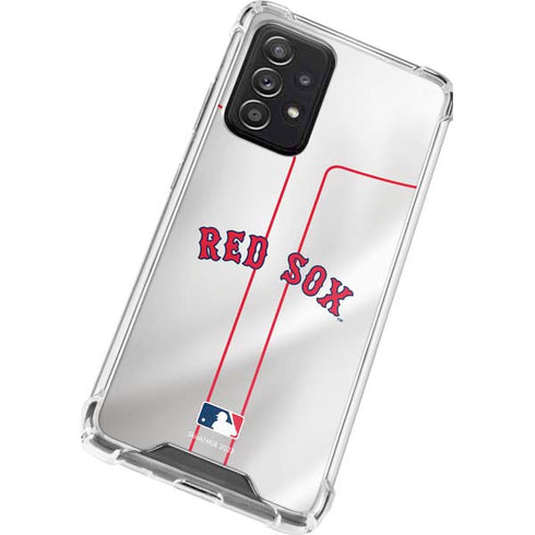 MLB Boston Red Sox Home Jersey Galaxy A72 5G Clear Case