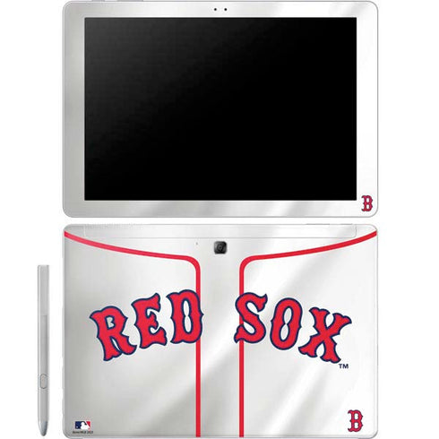 MLB Boston Red Sox Home Jersey Galaxy Book 12in Skin