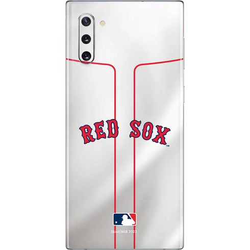 MLB Boston Red Sox Home Jersey Galaxy Note 10 Skin
