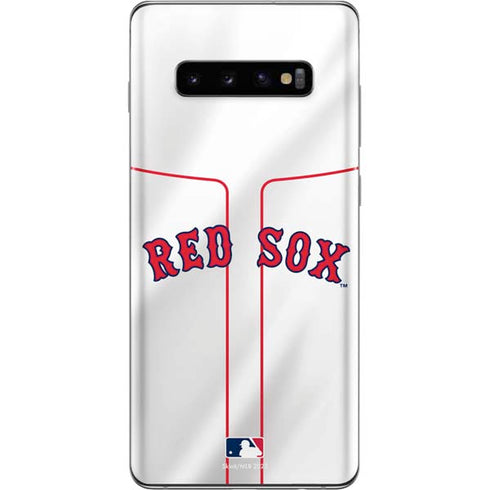 MLB Boston Red Sox Home Jersey Galaxy S10 Plus Skin