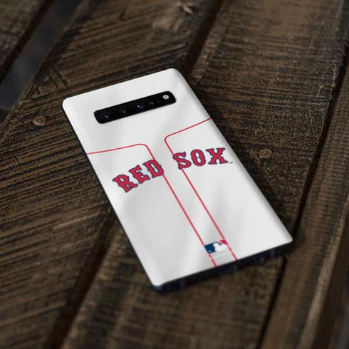 MLB Boston Red Sox Home Jersey Galaxy S10 Plus Skin