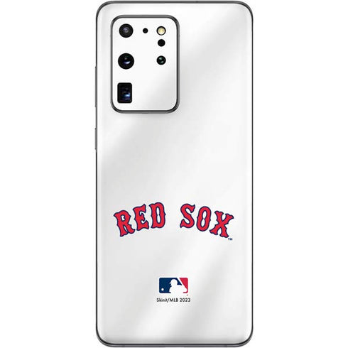 MLB Boston Red Sox Home Jersey Galaxy S20 Ultra 5G Skin