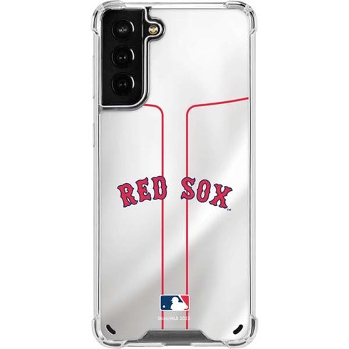 MLB Boston Red Sox Home Jersey Galaxy S21 Plus 5G Clear Case