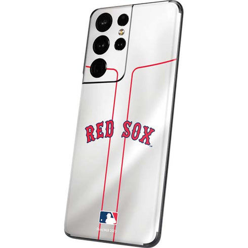MLB Boston Red Sox Home Jersey Galaxy S21 Ultra 5G Skin