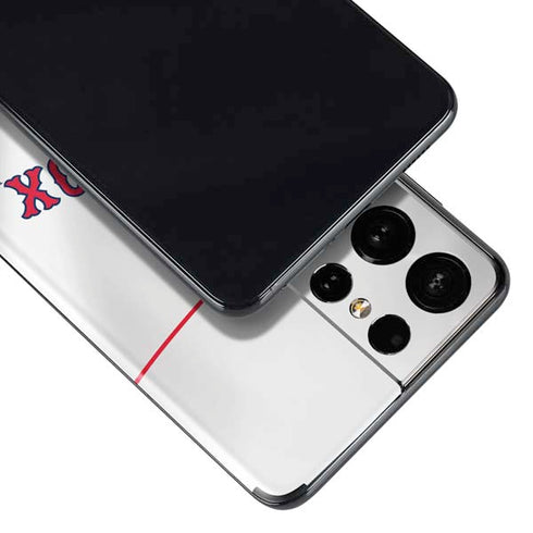 MLB Boston Red Sox Home Jersey Galaxy S21 Ultra 5G Skin