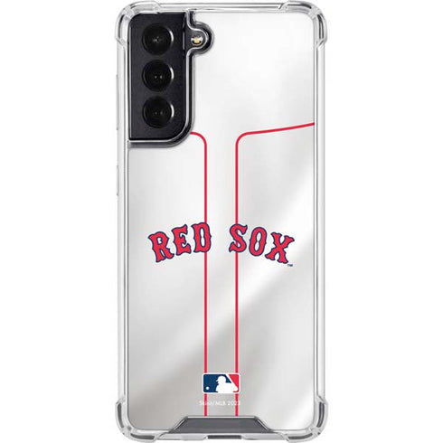 MLB Boston Red Sox Home Jersey Galaxy S22 Clear Case