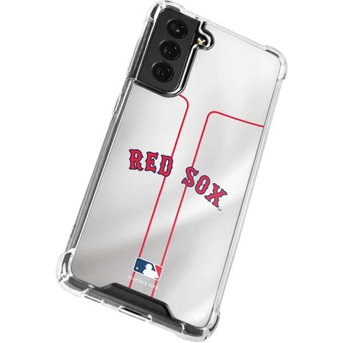 MLB Boston Red Sox Home Jersey Galaxy S22 Clear Case