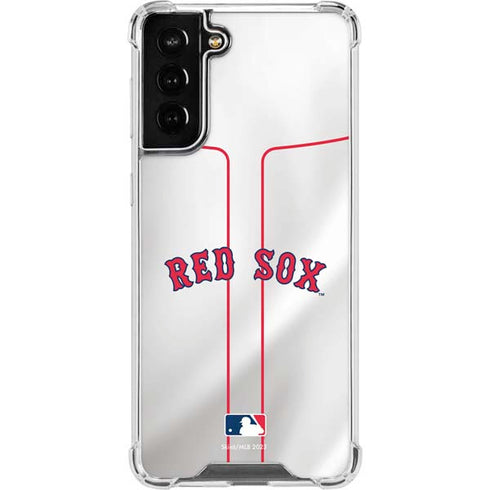 MLB Boston Red Sox Home Jersey Galaxy S22 Plus Clear Case