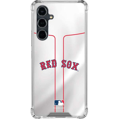 MLB Boston Red Sox Home Jersey Galaxy S23 FE Clear Case