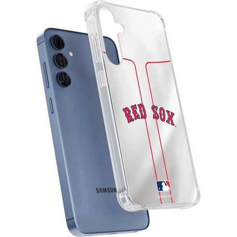 MLB Boston Red Sox Home Jersey Galaxy S24 Clear Case