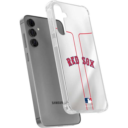 MLB Boston Red Sox Home Jersey Galaxy S24 Plus Clear Case