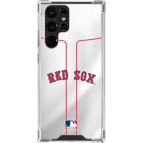 MLB Boston Red Sox Home Jersey Galaxy S24 Ultra Clear Case