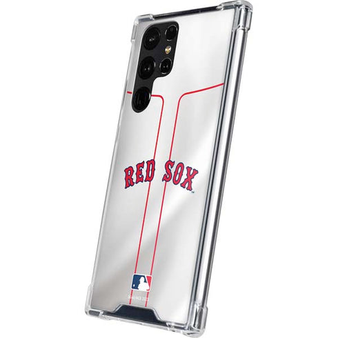 MLB Boston Red Sox Home Jersey Galaxy S24 Ultra Clear Case