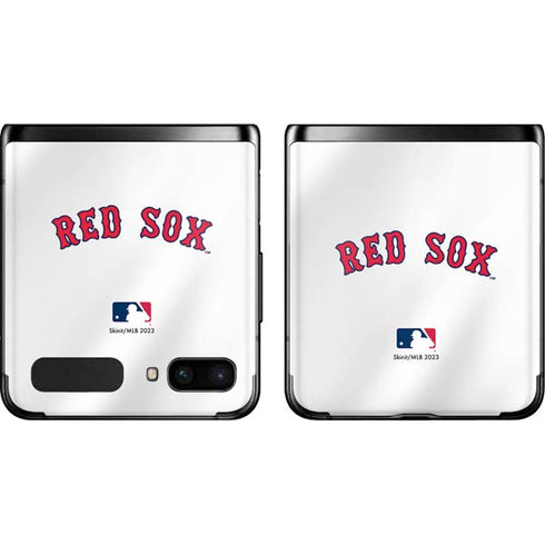 MLB Boston Red Sox Home Jersey Galaxy Z Flip Skin