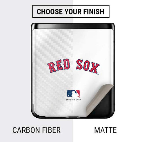 MLB Boston Red Sox Home Jersey Galaxy Z Flip Skin