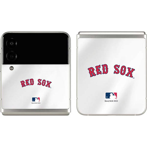 MLB Boston Red Sox Home Jersey Galaxy Z Flip3 5G Skin