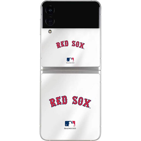 MLB Boston Red Sox Home Jersey Galaxy Z Flip3 5G Skin