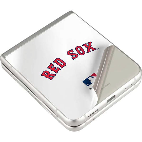 MLB Boston Red Sox Home Jersey Galaxy Z Flip3 5G Skin